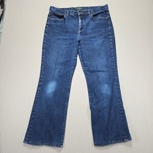 Lauren Jeans Co Ralph Lauren Classic Bootcut‎ Blue Wash Denim Women's Size 14
